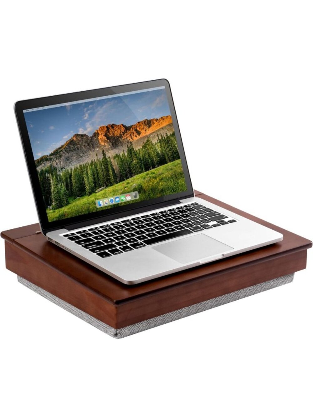 Stylish Lap Desk in Java Acacia Wood with Built-in Storage for School & Home Use